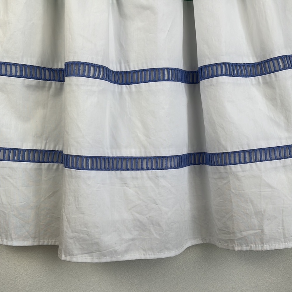 English Factory White Mini Dress with Rainbow Trim - Picture 4 of 10
